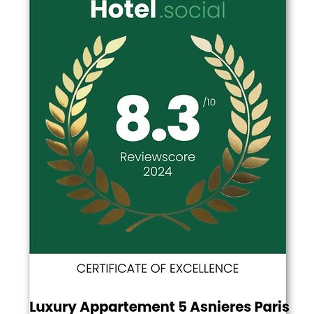 Luxury Appartement 5 Asnieres Paris Exteriör bild