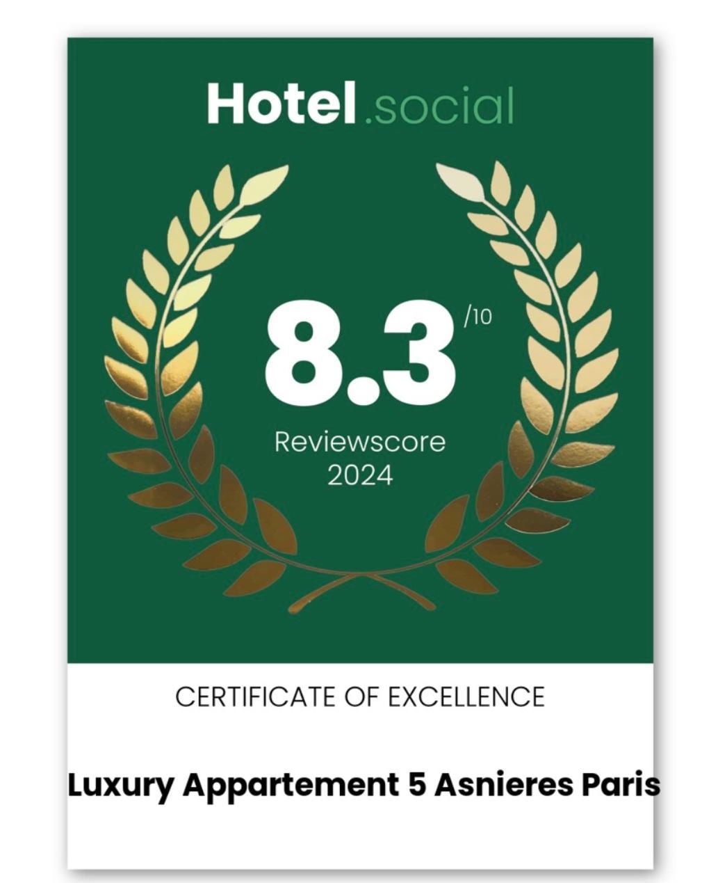 Luxury Appartement 5 Asnieres Paris Exteriör bild